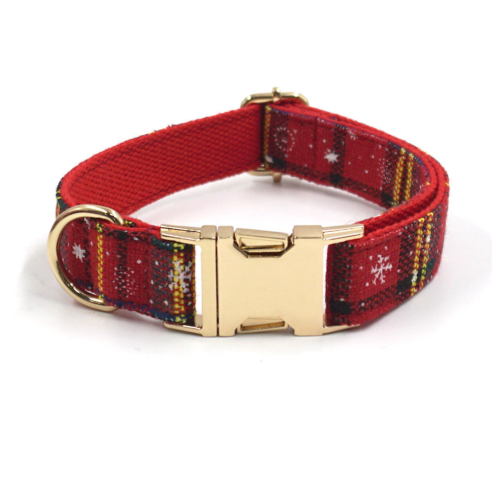 Custom Christmas Dog Collar & Leash Set