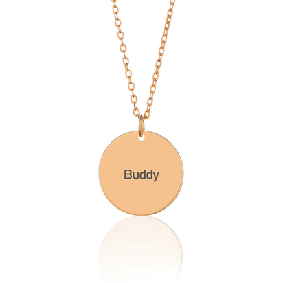 Personalized Pet Portrait Name Necklaces