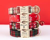 Custom Christmas Dog Collar & Leash Set