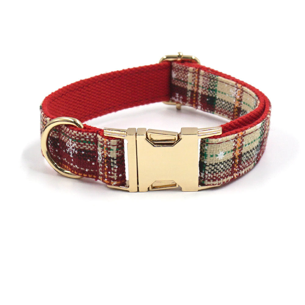 Custom Christmas Dog Collar & Leash Set