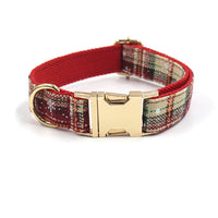Custom Christmas Dog Collar & Leash Set